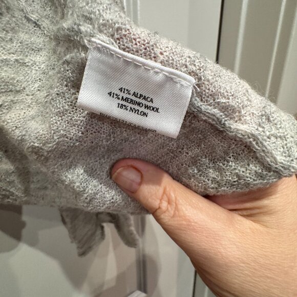 Eileen Fisher Alpaca-blend Cardigan - 3X Repaired - Picture 4 of 6